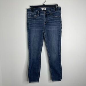 Paige Skyline mid-rise skinny cropped denim jeans size 28